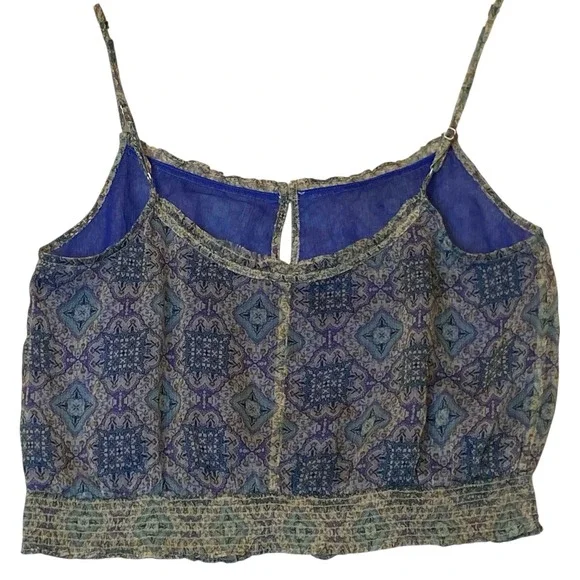 Vintage American Eagle Outfitters Cami Top Womens M Y2K Festival Boho Chic 2000s - Picture 3 of 9